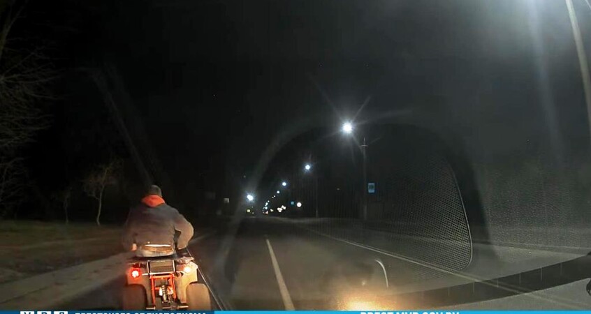 Пьяный угонщик квадроцикла задержан в Пинске